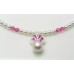 Swarovski Pearl and Sterling Silver CZ Pendant Necklace