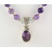 Amethyst and Swarovski Crystal Necklace