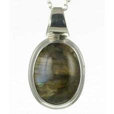 Oval Labradorite Pendant